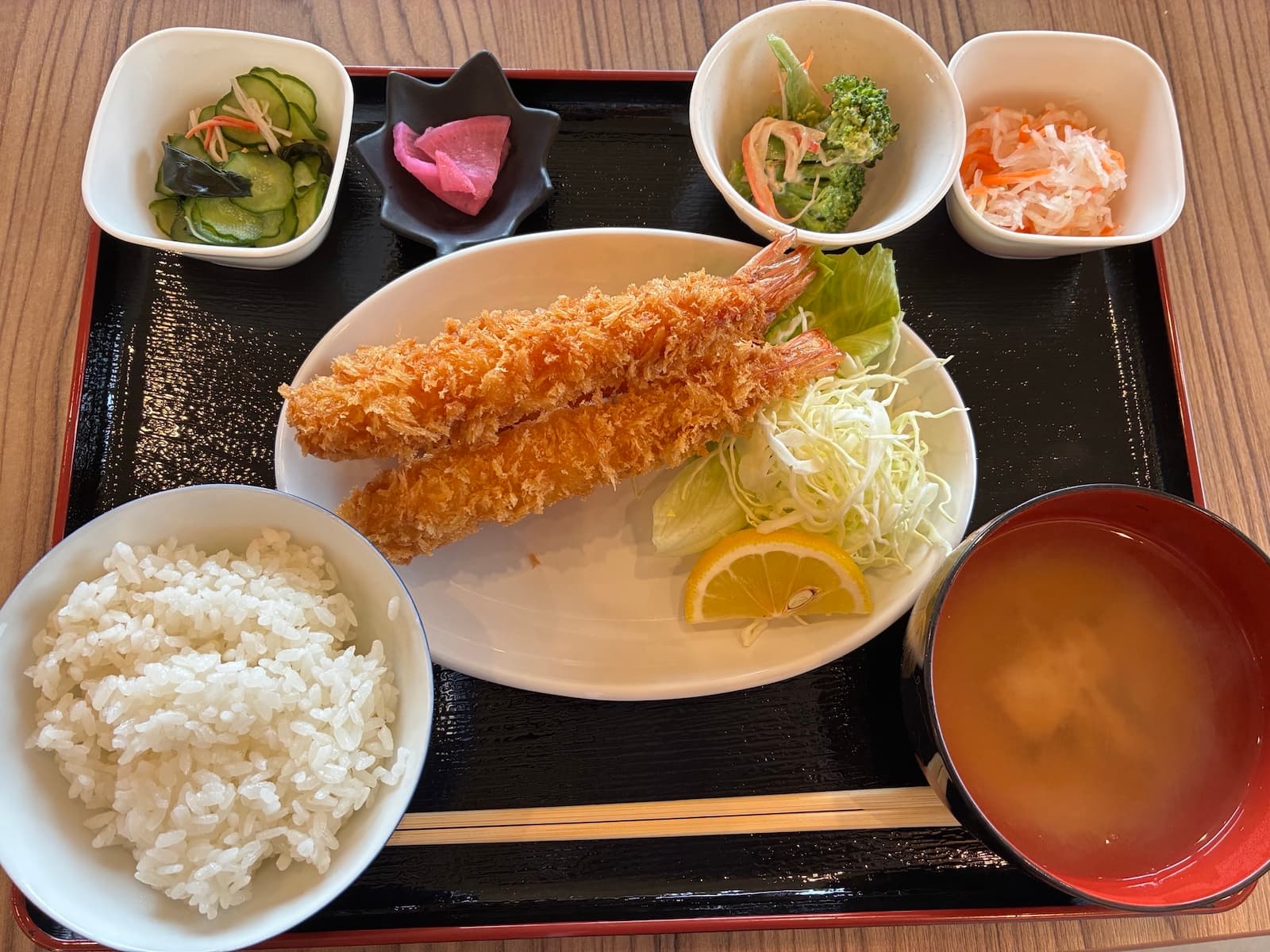 エビフライ定食